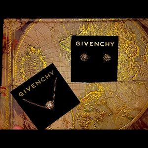 Givenchy Gold Necklace & Earring Set
